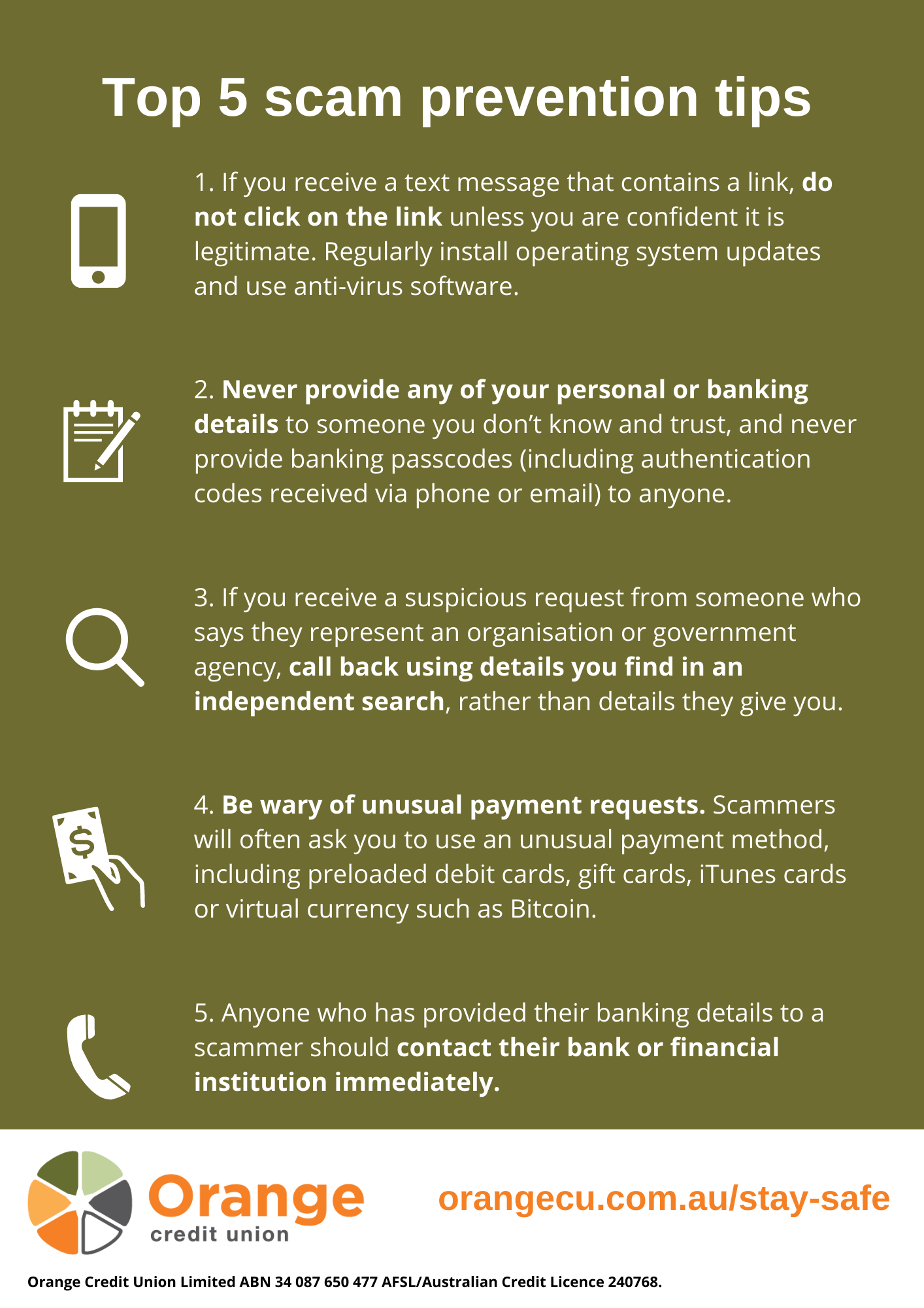 Top 5 Scam Prevention Tips